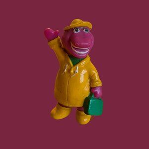 10/$25 Vintage 1990s Barney the Dinosaur Rainy Day PVC Figure